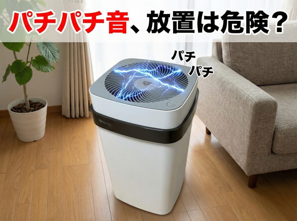 Airdogのパチパチ音は放置して大丈夫?異音の原因と危険性を解説