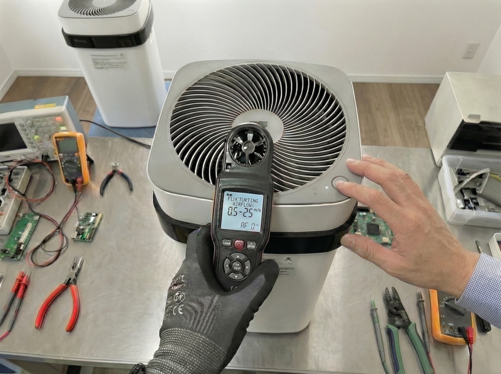 Airdogの空気センサー部分｜風量が勝手に変わる原因となる検知部