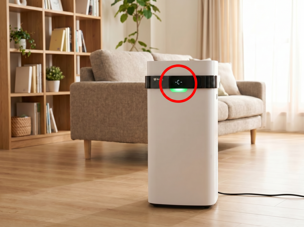 AirdogのC表示が消えない状態